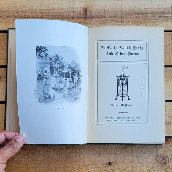 Antique 1899 Book: At Early Candle Light And Other Poems By Robert McIntire - Picture 4 of 13